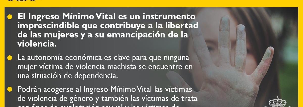 IMV para víctimas de violencia machista. Fuente: Gobierno de España