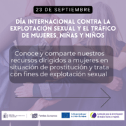 Ilustración de post con motivo del día internacional contra la explotación sexual